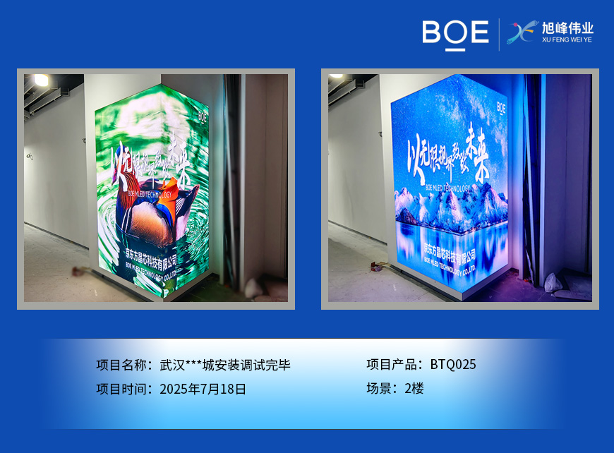 武漢***城安裝調試完畢